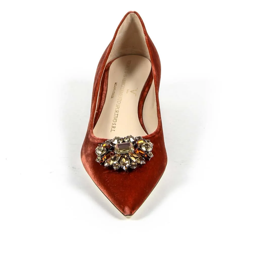 19V69 Italia Womens Pump 3110276 VELLUTO ROSSO