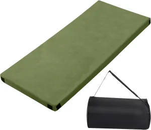2.5-Inch Thick Inflatable Camping Mattress – Lightweight Sleeping Pad for Adults, Portable Air Mattress with Built-in Pump for Backpacking, Hiking & Outdoor Adventures(Army Green)