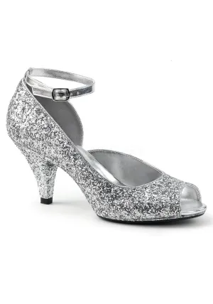 3" Heel, 1/8" PF Peep Toe Ankle Strap Pump