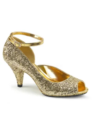 3" Heel, 1/8" PF Peep Toe Ankle Strap Pump