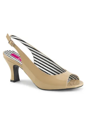**3" Heel Slingback Peep Toe Pump