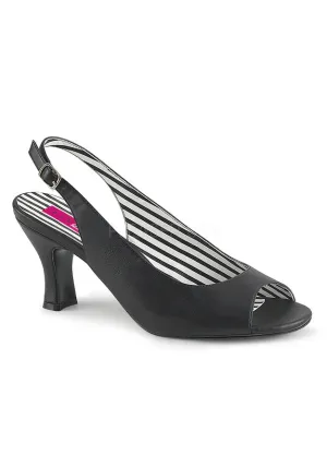 **3" Heel Slingback Peep Toe Pump