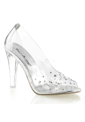 4 1/2" Heel, 1/4" PF Peep Toe Pump
