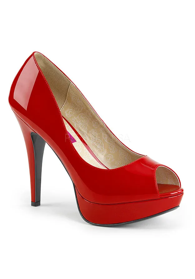 5 1/4" Heel, 1 1/4" Concealed PF Peep Toe Pump