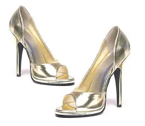 5 inch Heel Open Toe Pump