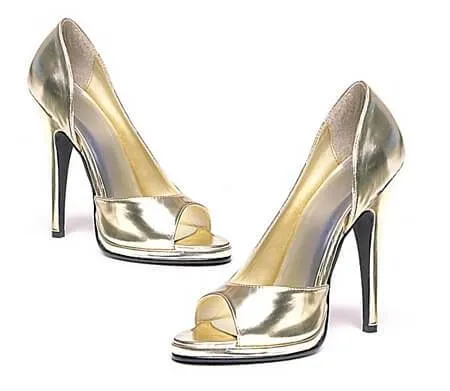 5 inch Heel Open Toe Pump