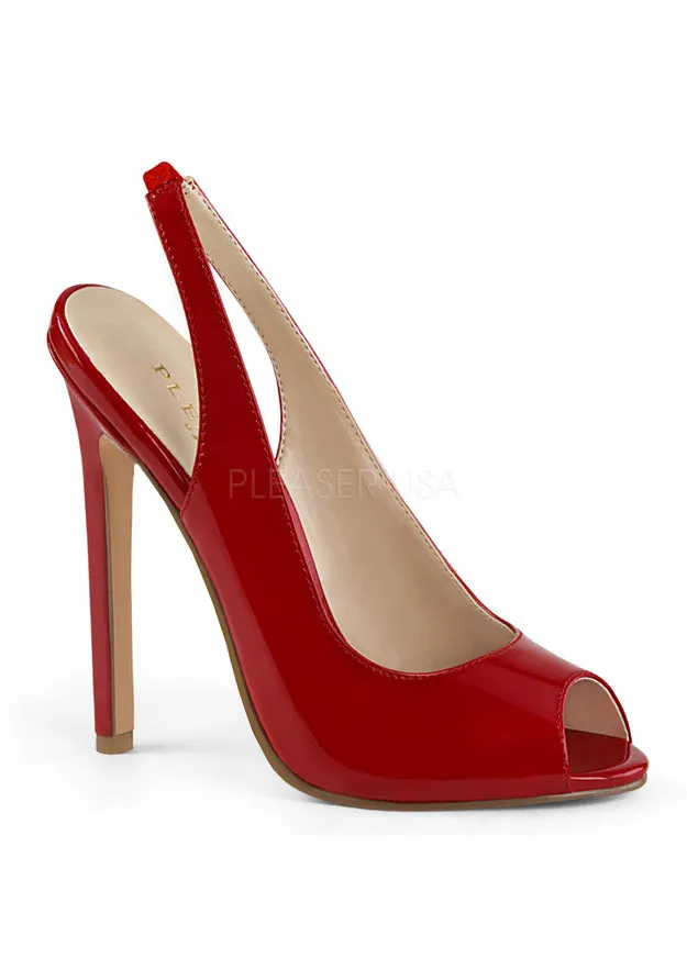 5" Heel Slingback Peep Toe Pump