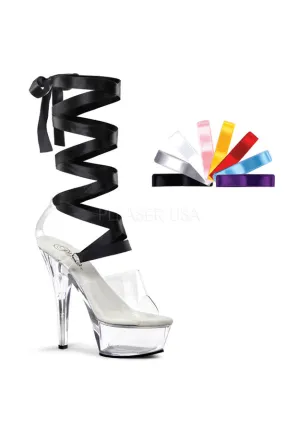 **6" Heel Lace-Up PF Sandal W/Interchangeable Laces