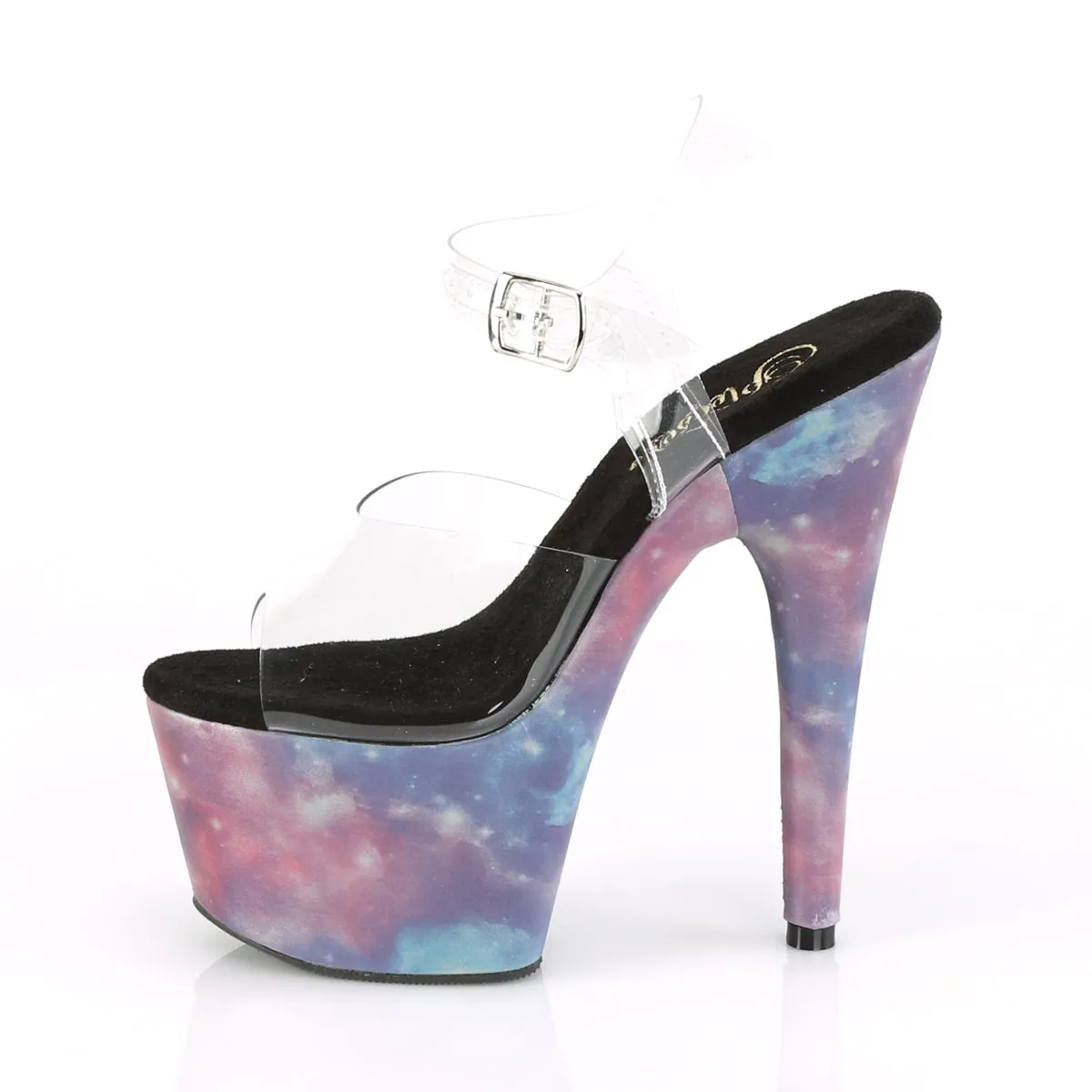 7 Inch Heel ADORE-708REFL Galaxy Effect Wrapped