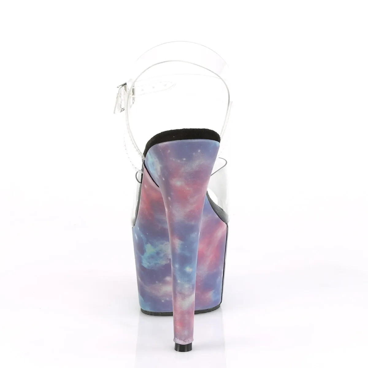 7 Inch Heel ADORE-708REFL Galaxy Effect Wrapped