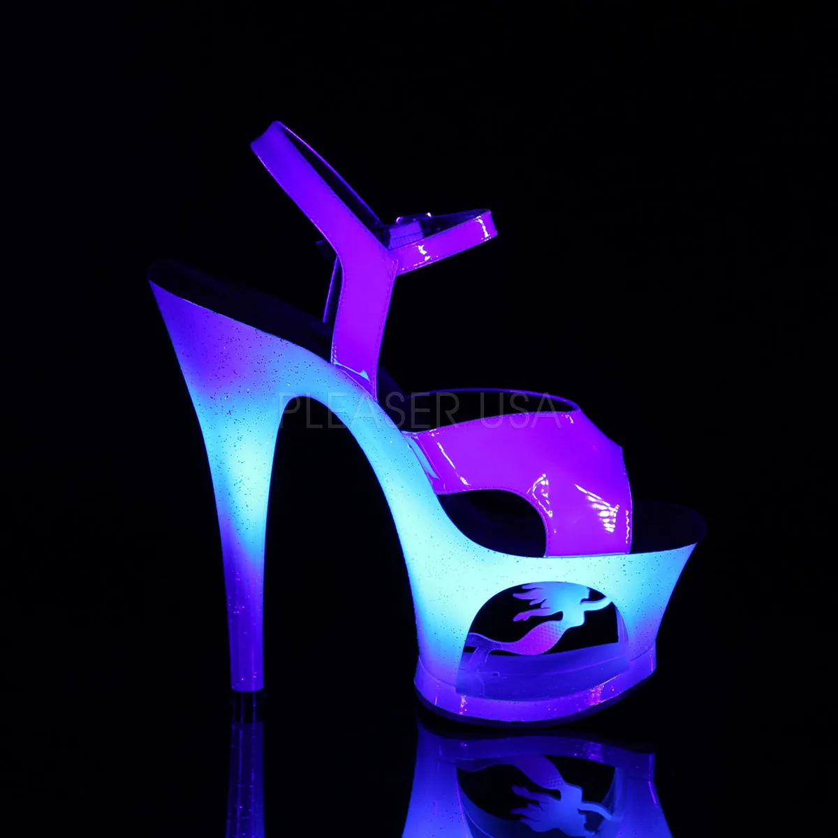 7 Inch Heel MOON-711MER Blue Ombre