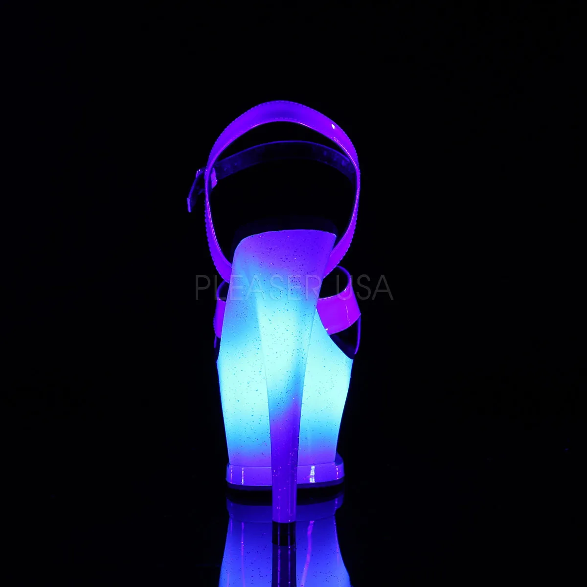 7 Inch Heel MOON-711MER Blue Ombre