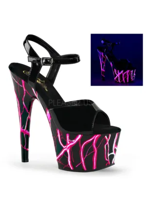 7" Heel, 2 3/4" PF Ankle Strap Sandal