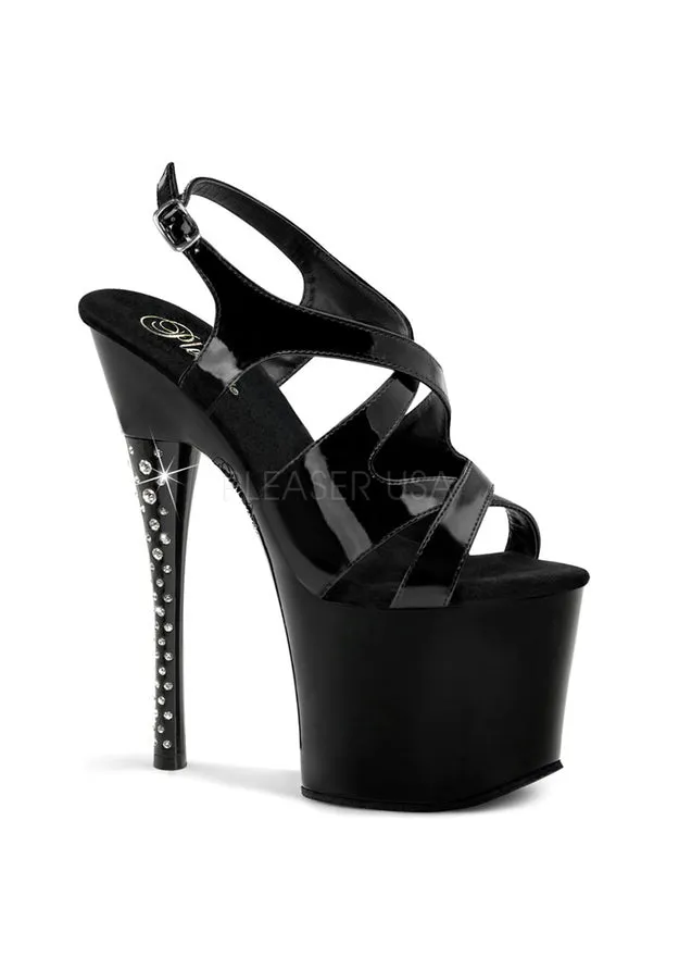 7" Heel, 3 1/4" PF RS Embed Heel Crisscross Slingback
