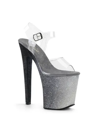 8" Heel, 4" PF Ankle Strap Sandal