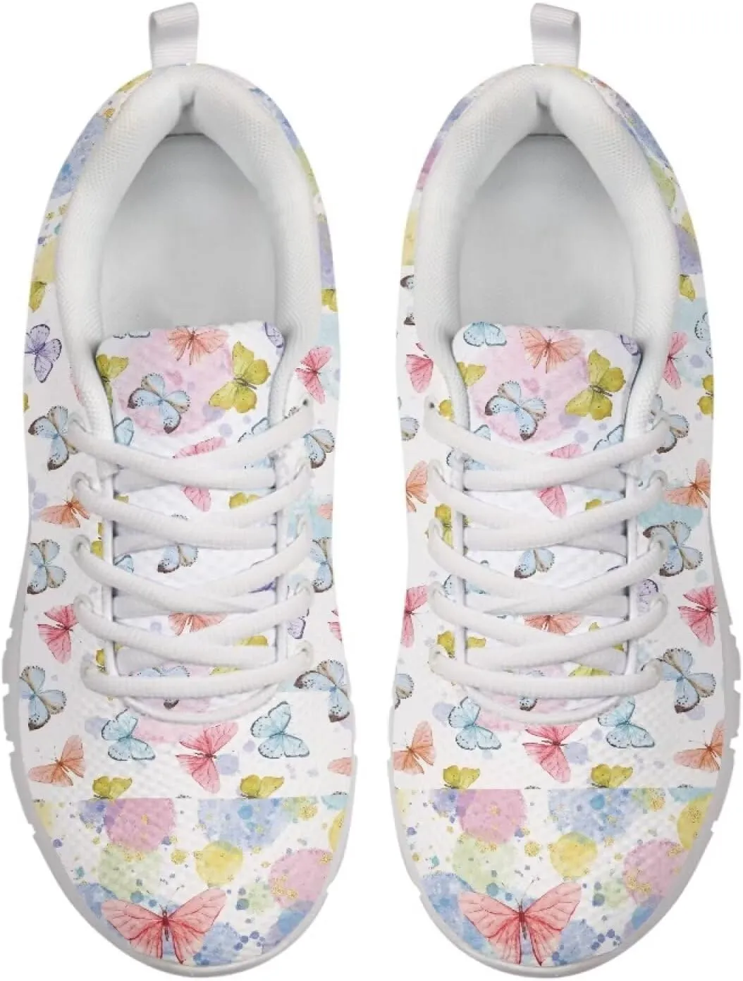 AmzPrint Women Mens Fashion Sneaker White Sole Cute Tennis Shoes for Women Black Casual Running Walking Shoes Size 6