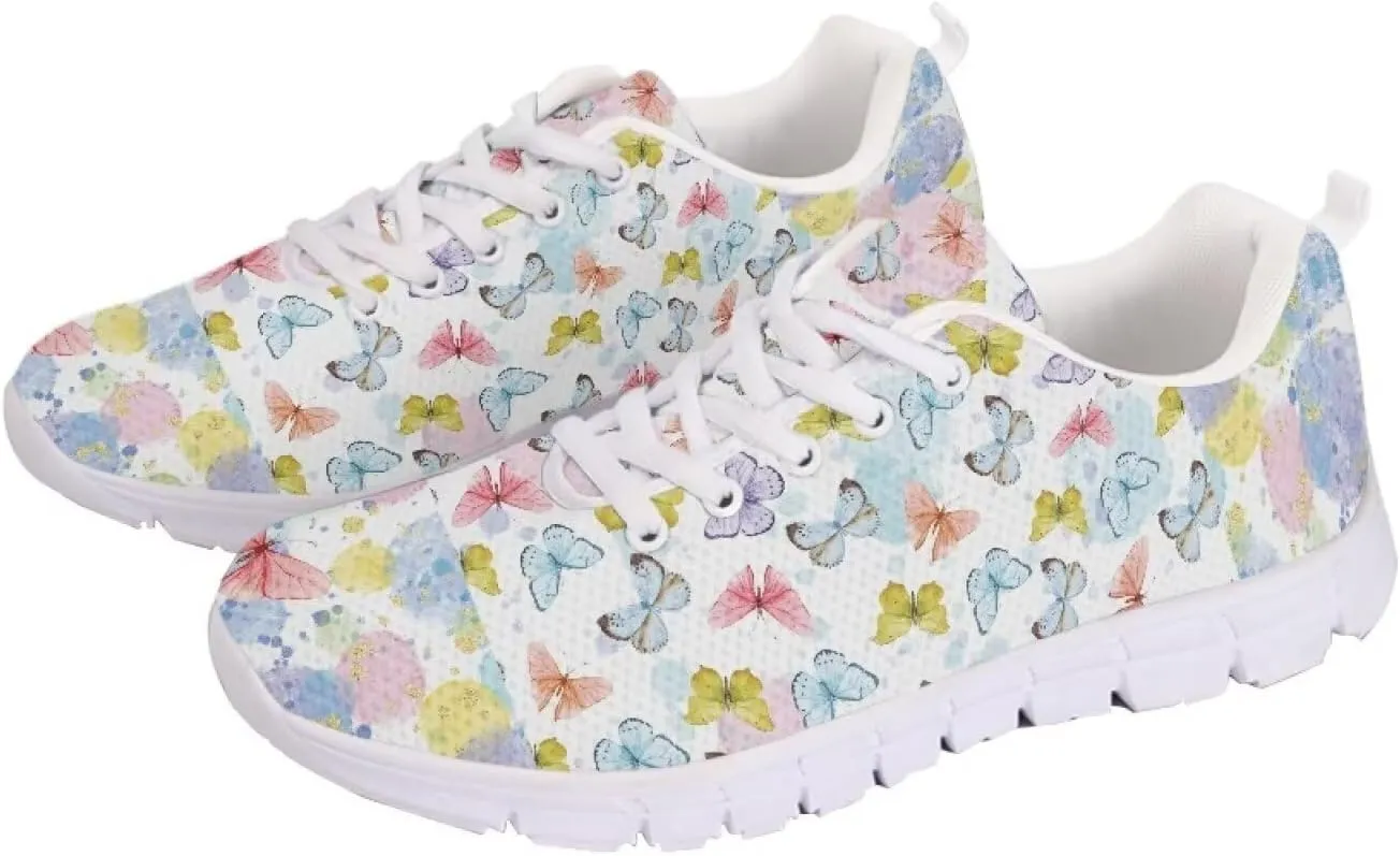 AmzPrint Women Mens Fashion Sneaker White Sole Cute Tennis Shoes for Women Black Casual Running Walking Shoes Size 6