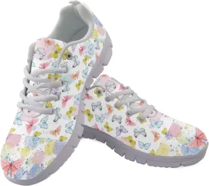 AmzPrint Women Mens Fashion Sneaker White Sole Cute Tennis Shoes for Women Black Casual Running Walking Shoes Size 6
