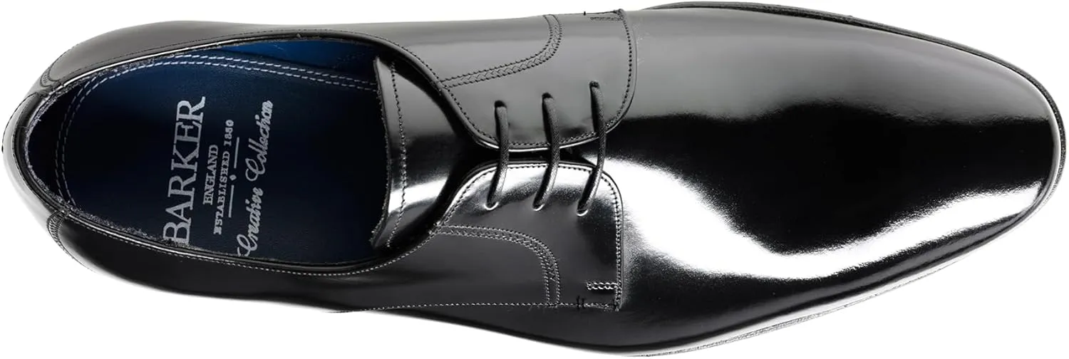 BARKER Rutherford Men's Handmade Leather Oxford Derby Shoes – Goodyear Welted, Full Leather Sole & Lining, Classic Formal Dress Shoes for Business & Weddings