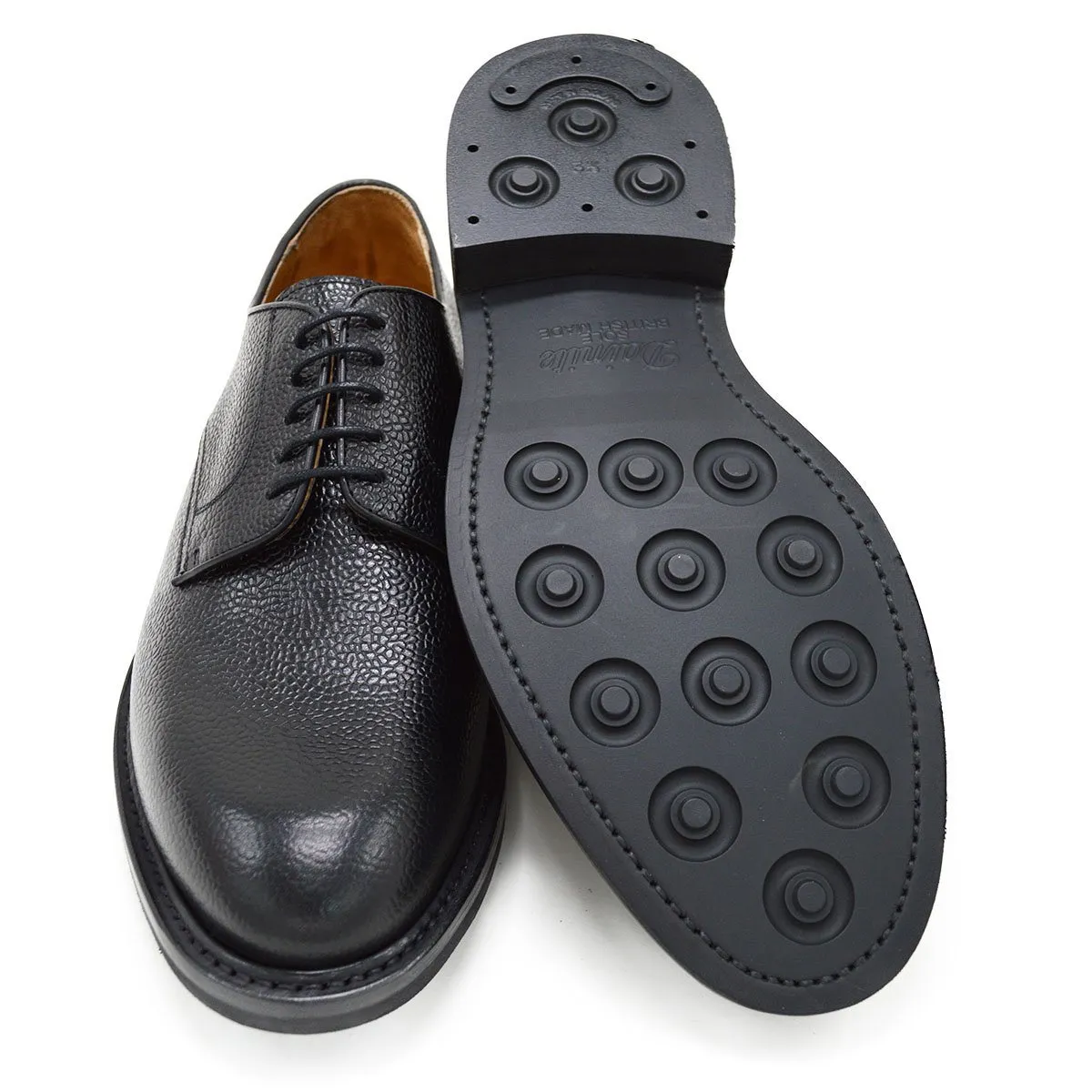 Berwick 1707 Country Grain Plain Derby Shoe (4169) Black