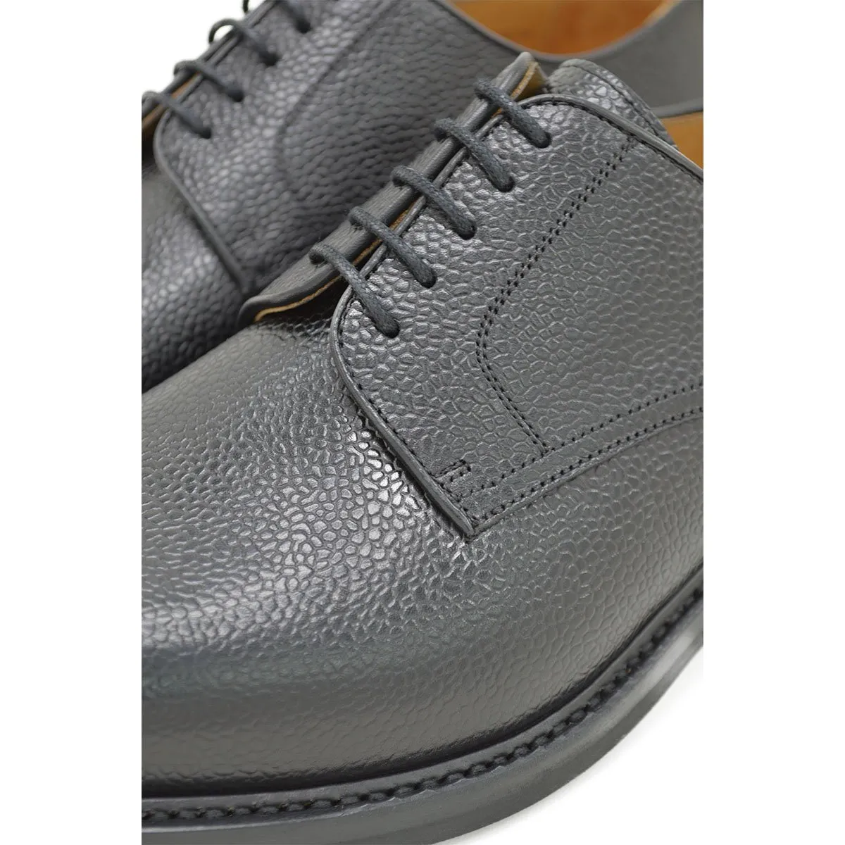 Berwick 1707 Country Grain Plain Derby Shoe (4169) Black