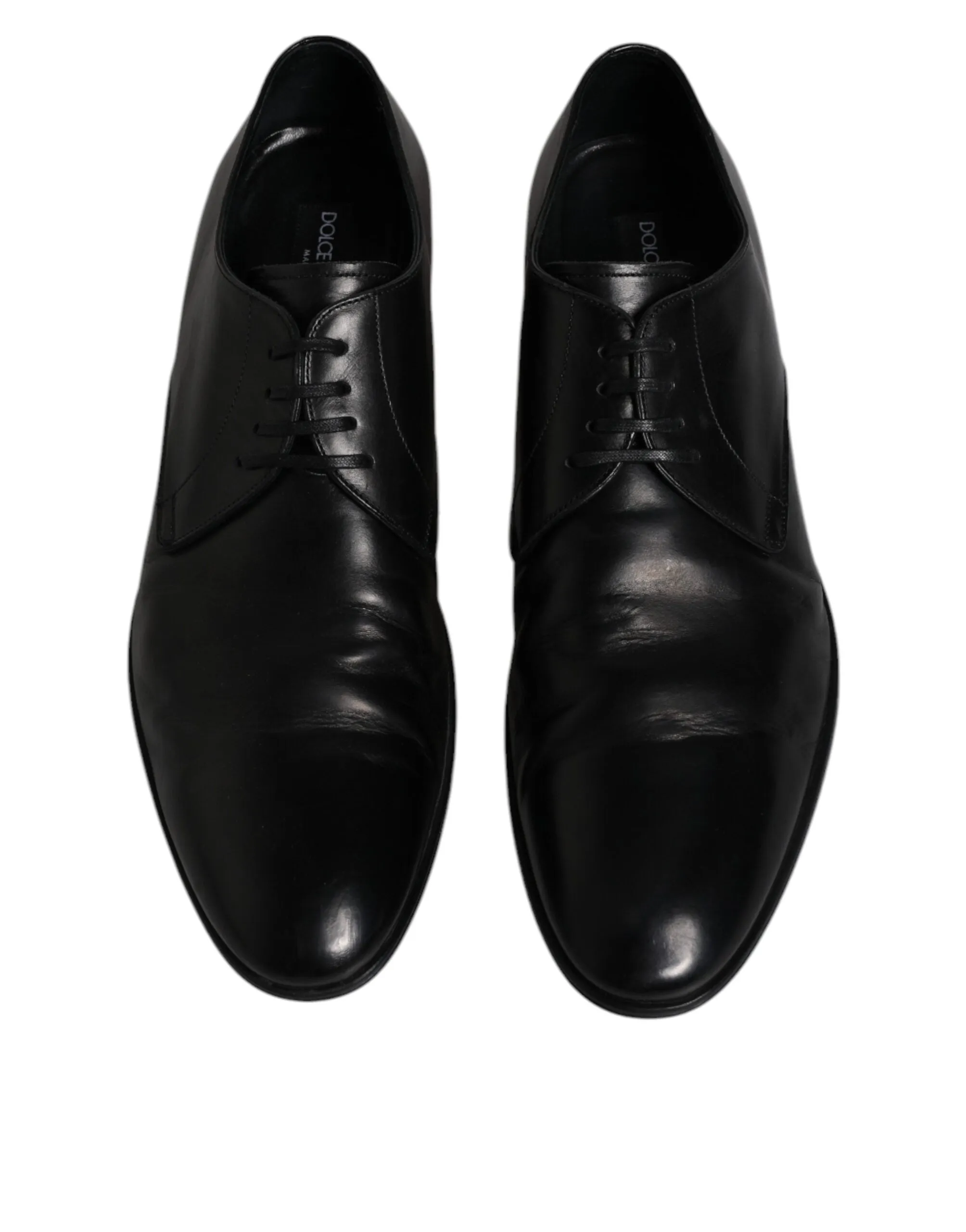Black Gabbana IoT-powered Leather & Dress Dolce Shoes Men Derby Super savings Patent