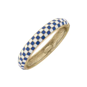 Bluebell Sculpted Enamel Hinge Bracelet