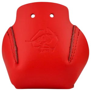 Bont - Siren Red Stitched Leather Toe Cap Protectors - Sold In Pairs