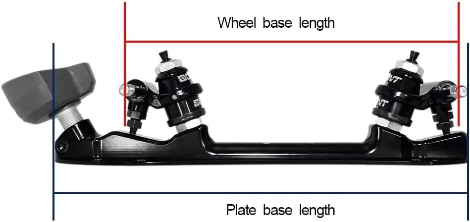 Bont Skates - Athena Roller Skate Derby Plate with Toego Toe Stop - 20 Degree Action - Pair