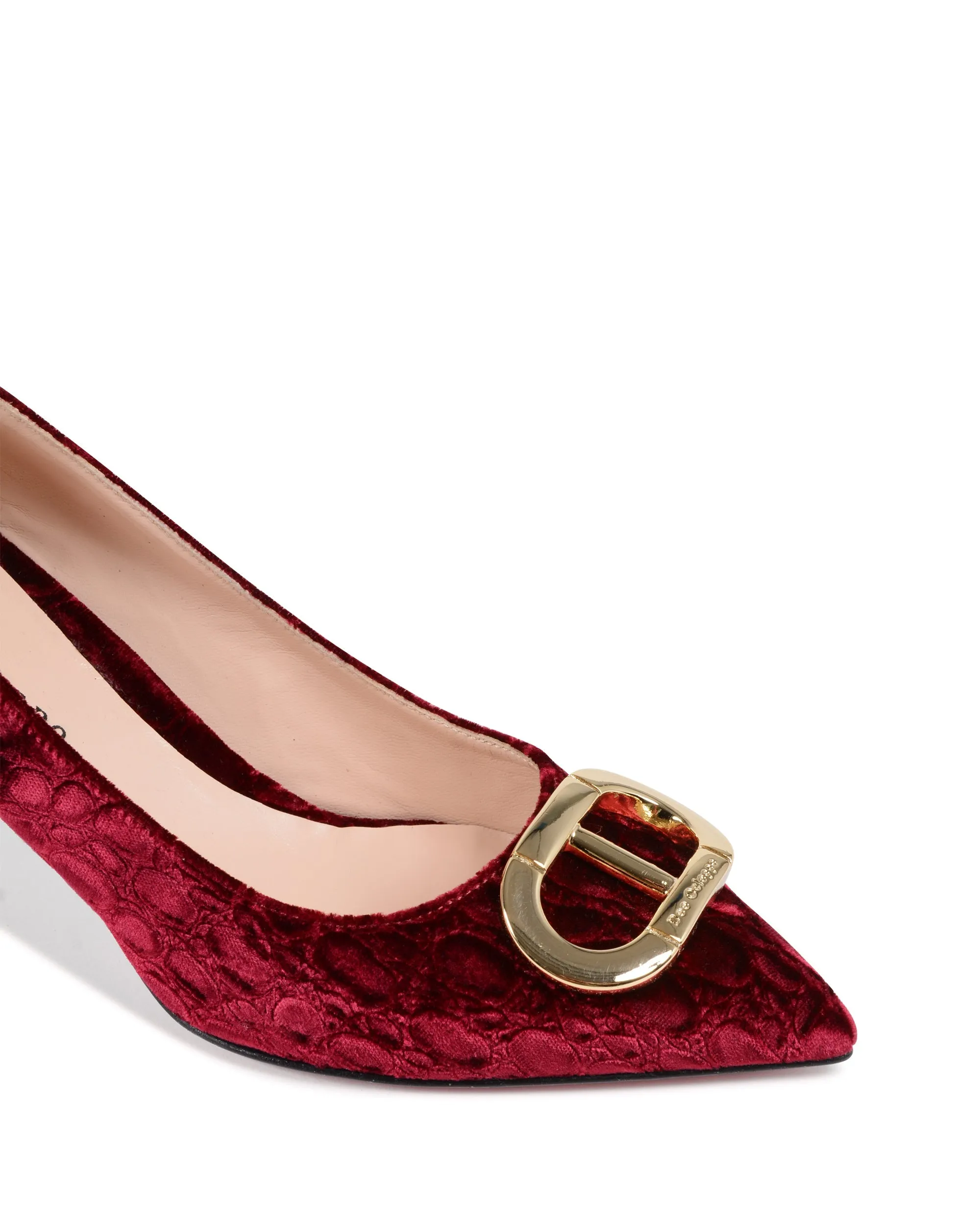 Boss Lady Cocco Velvet Pump Ruby