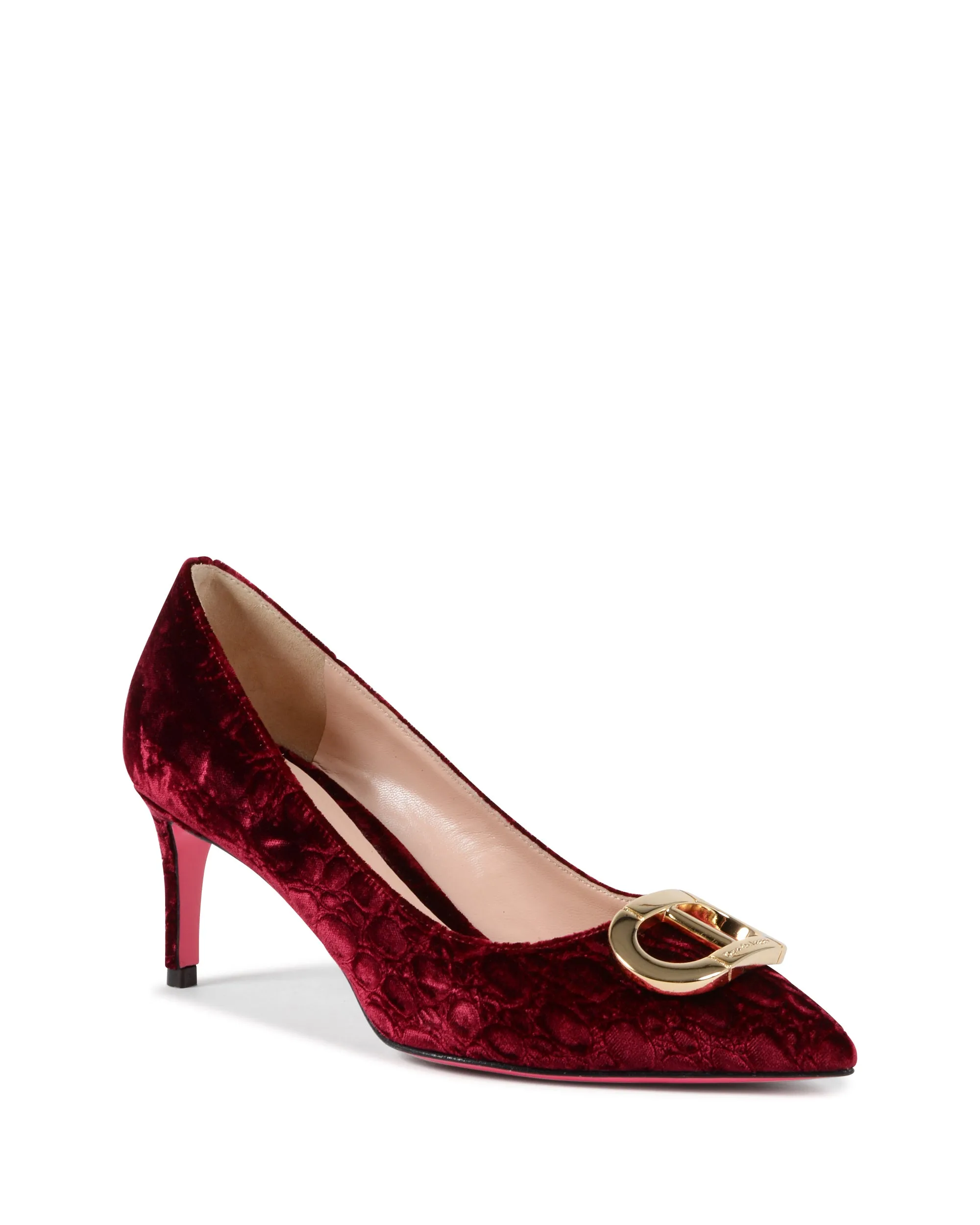 Boss Lady Cocco Velvet Pump Ruby