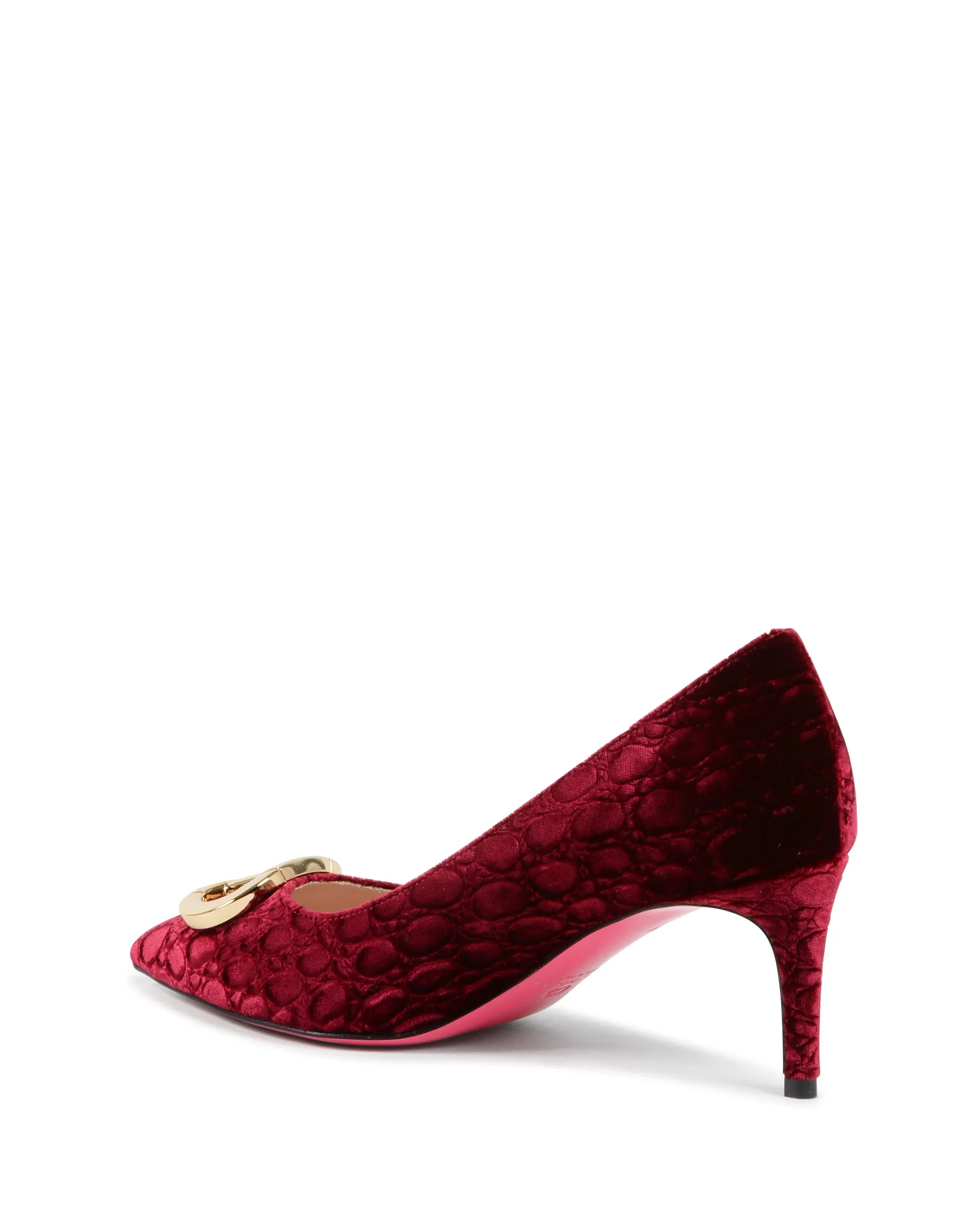 Boss Lady Cocco Velvet Pump Ruby