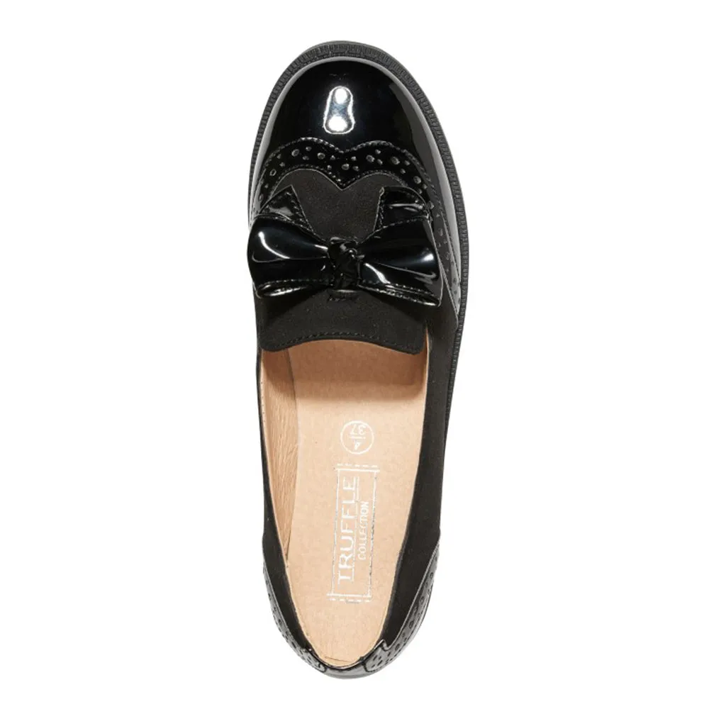 Bow detail loafer