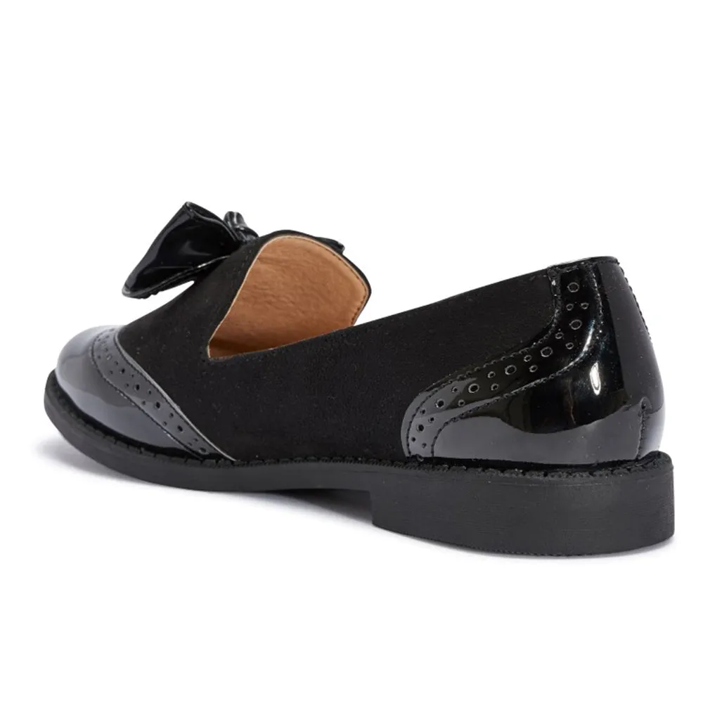 Bow detail loafer