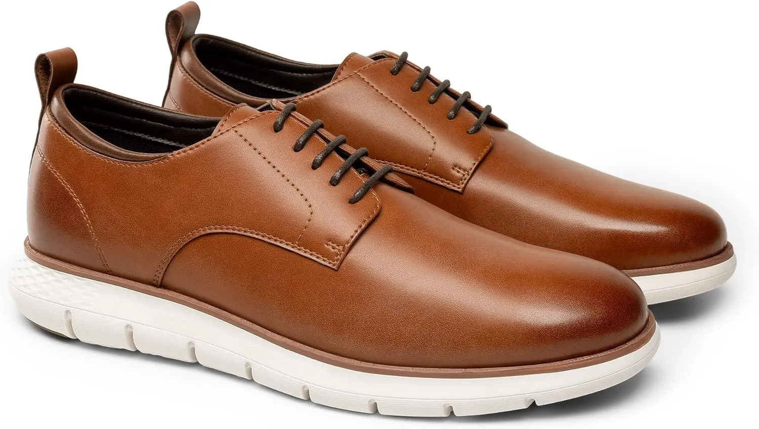 Bruno Marc Men's Casual Dress Sneakers Formal Business Shoes, Breathable Leather Upper Comfort Lightweight Cushioning Oxfords Crossflex NeatLite