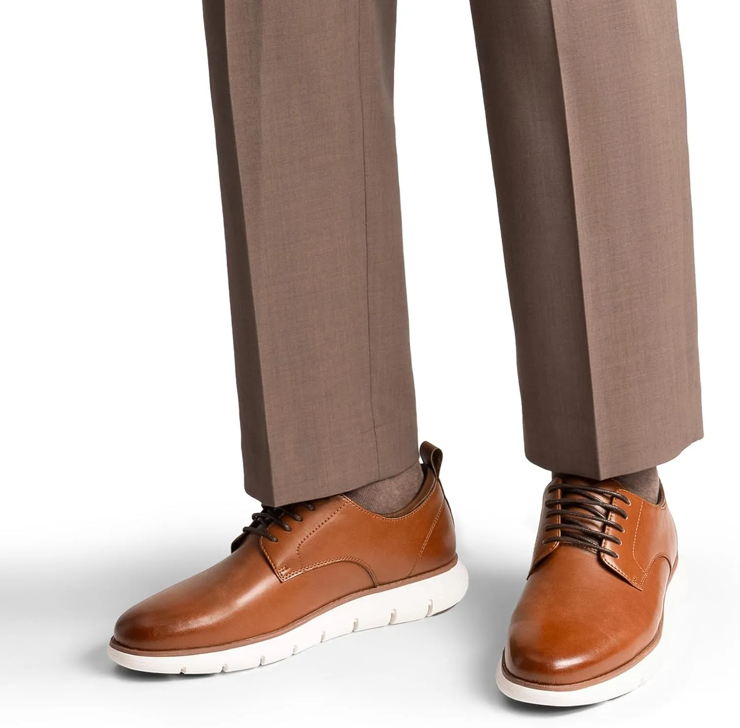 Bruno Marc Men's Casual Dress Sneakers Formal Business Shoes, Breathable Leather Upper Comfort Lightweight Cushioning Oxfords Crossflex NeatLite
