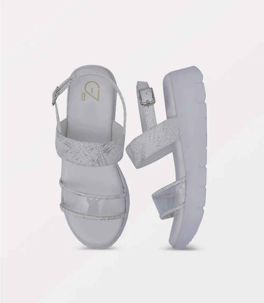 BW10326-WHITE-Women Comfort Sandal