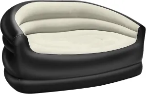 Camping Inflatable Couch Chair - Double Blow Up Couch Lounger for Home Living Room - Indoor Air Sofa Mattress for Adults