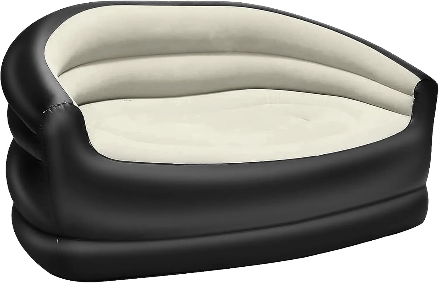 Camping Inflatable Couch Chair - Double Blow Up Couch Lounger for Home Living Room - Indoor Air Sofa Mattress for Adults