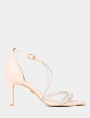 Claire Cross Over Diamante Evening Heel Sandal