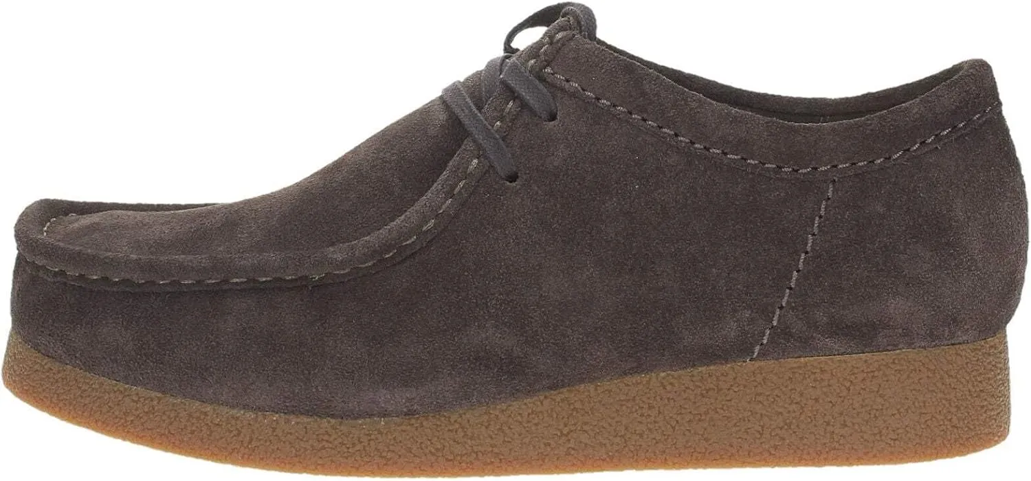 Clarks Men's Wallabeeevo Derby Lace-Up Shoes, Dark Brown Suede, 8 Men