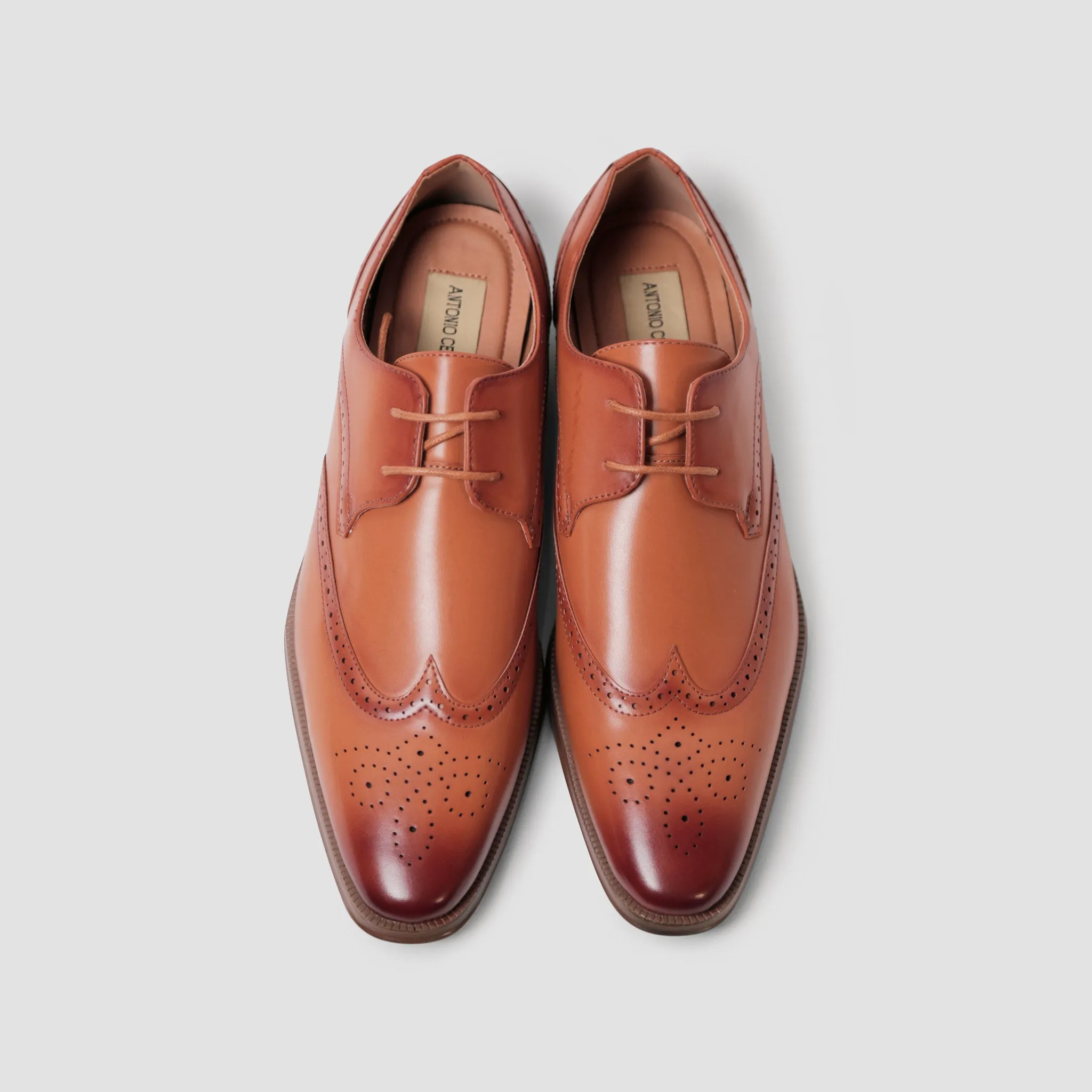 Classic Chestnut Derby Shoes