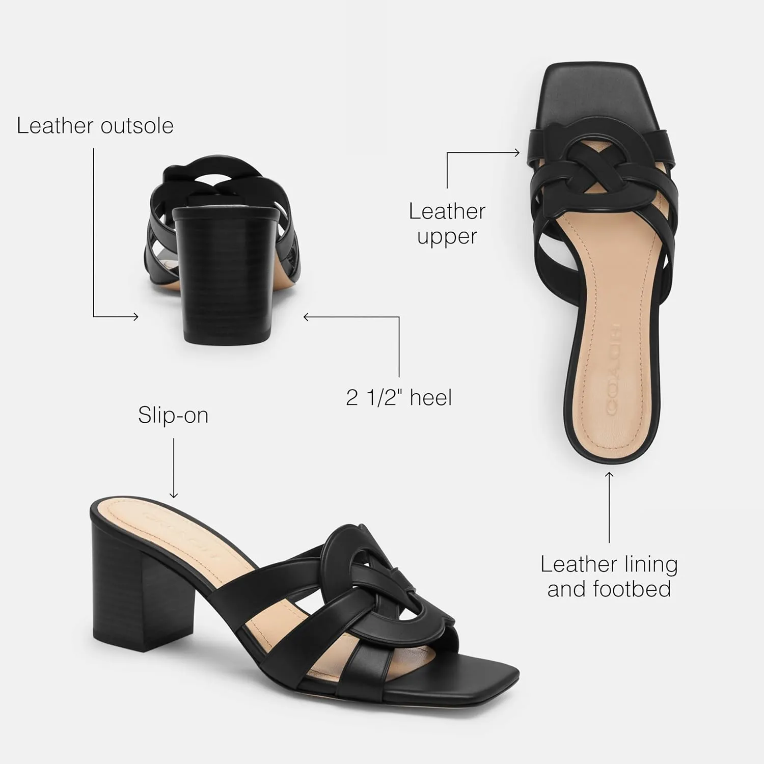 Coach Women's Nikki Slip-On Sandal