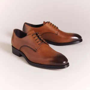 Cognac Brown 'Elegante' Derbys