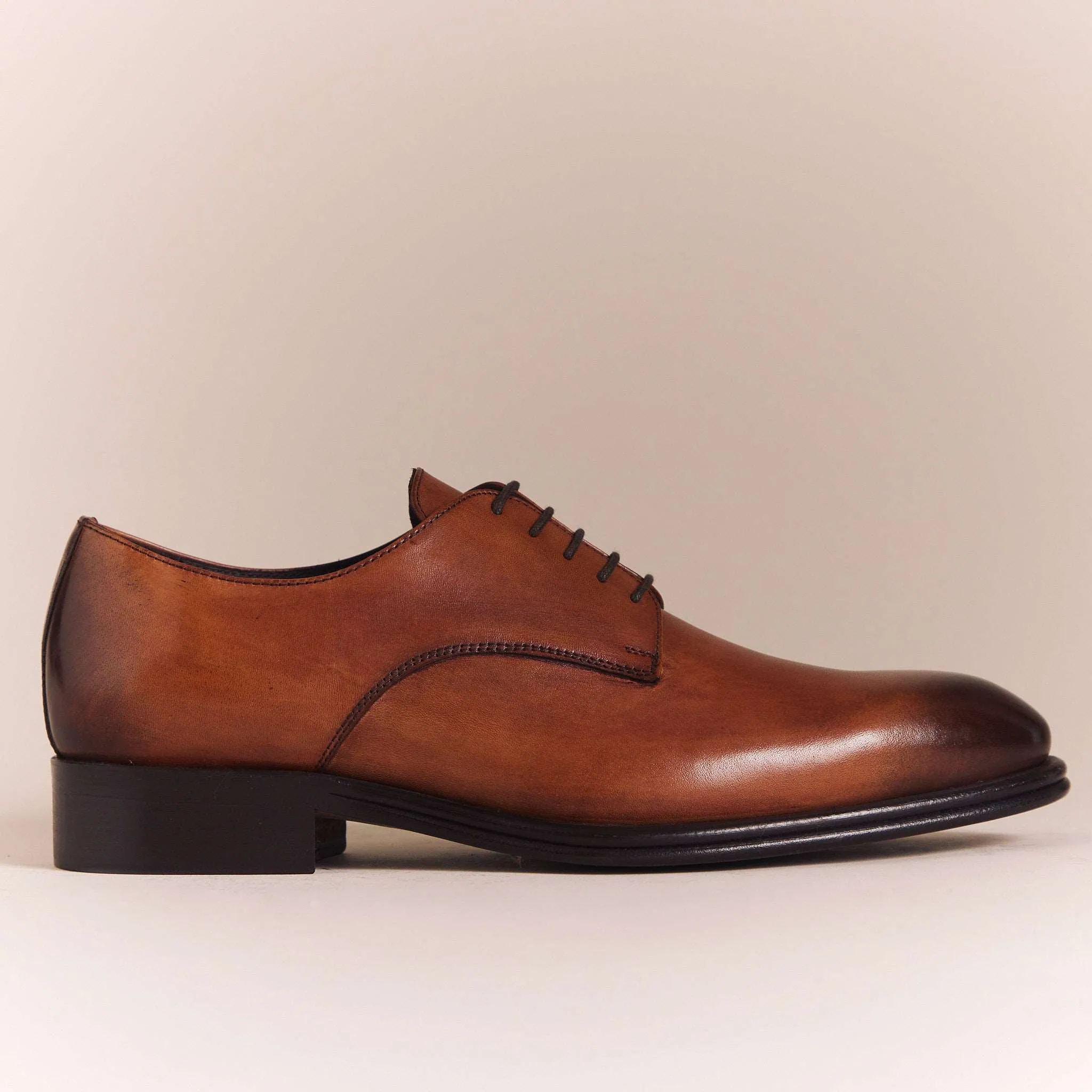 Cognac Brown 'Elegante' Derbys