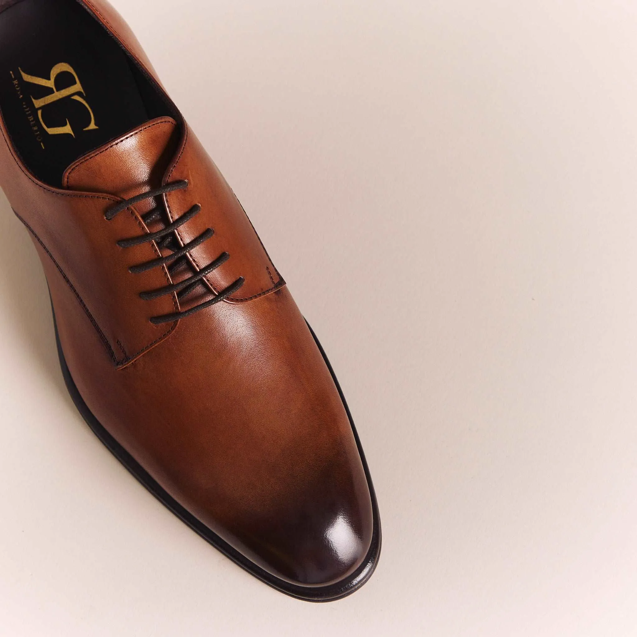 Cognac Brown 'Elegante' Derbys