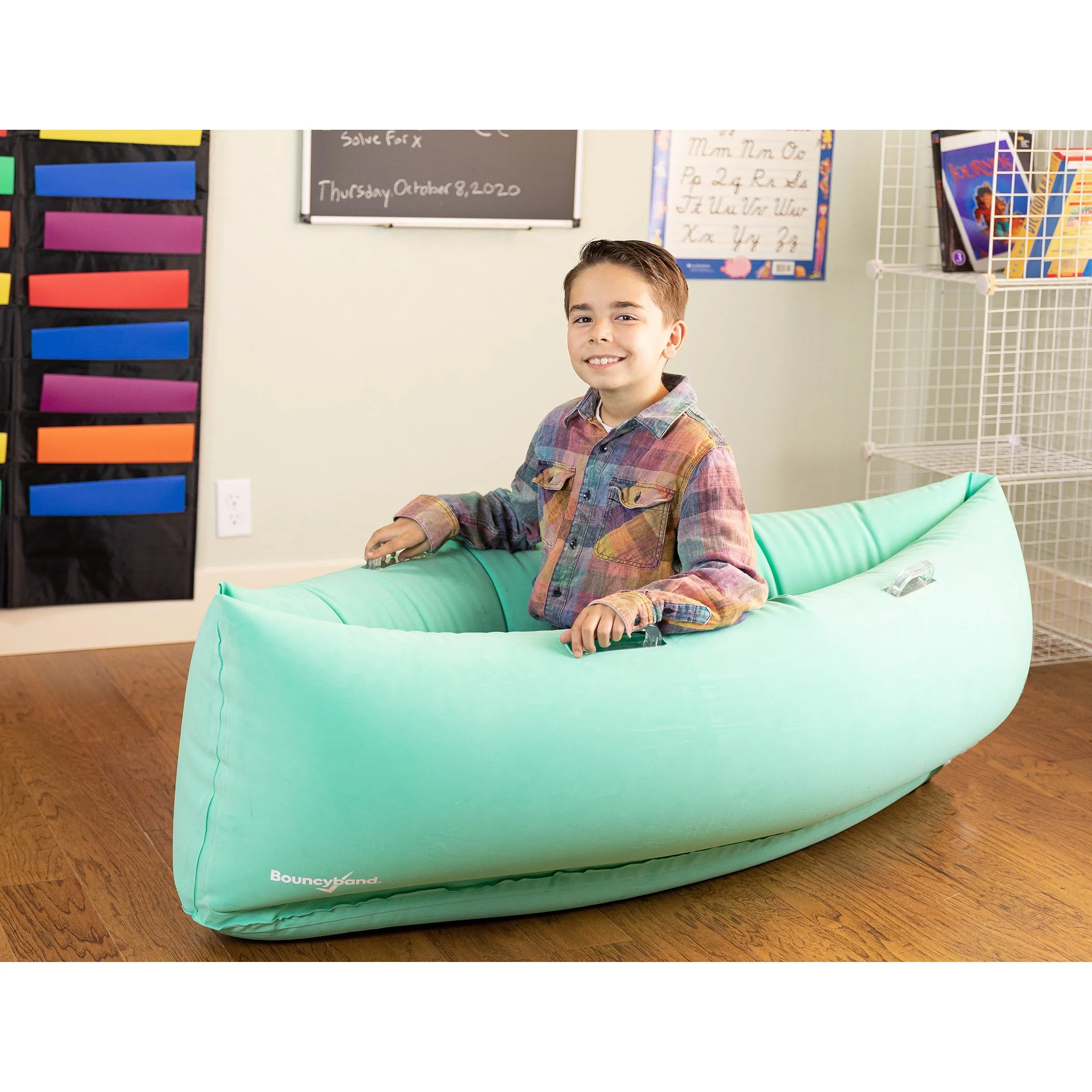 Comfy Hugging Peapod Sensory Pod, 60", Ages 6-12 Up to 3-5'1" Tall, Green