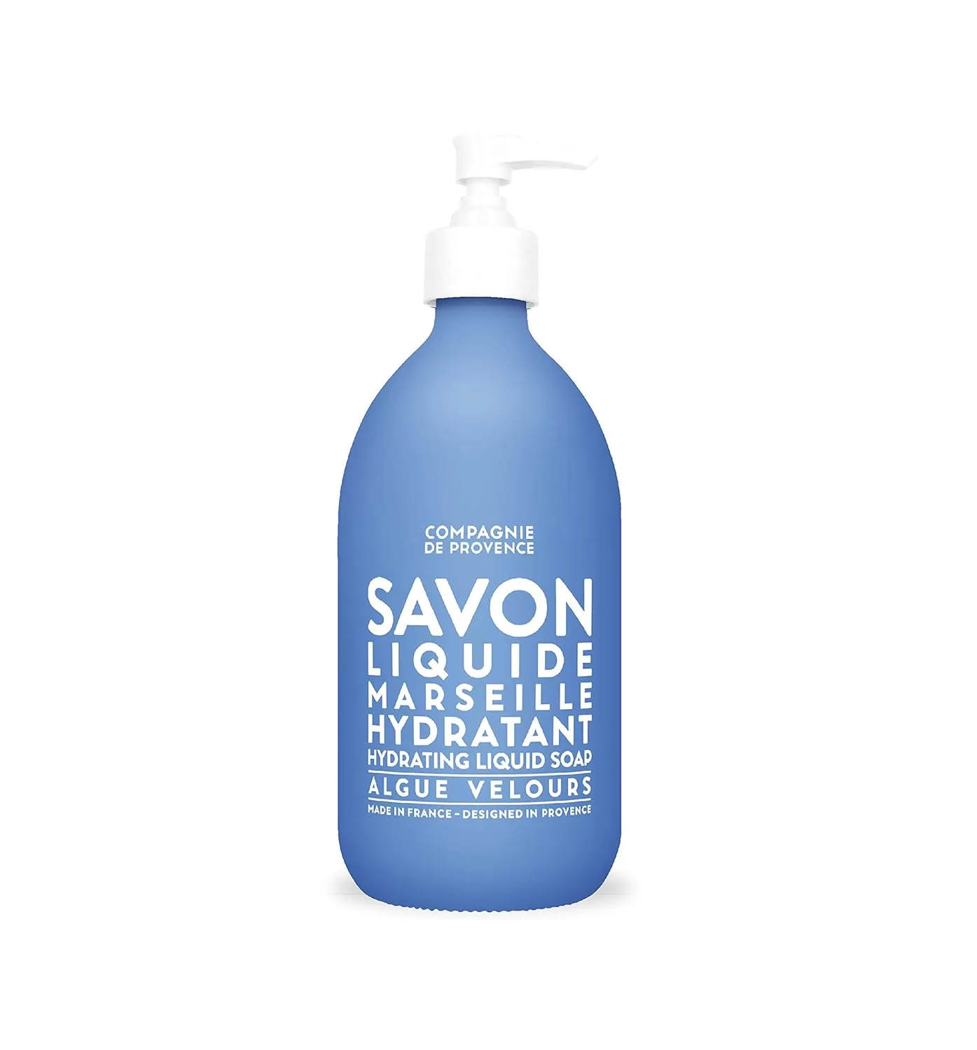 Compagnie de Provence Savon de Marseille Nourishing Liquid Soap, Velvet Seaweed, 10 Fl Oz Glass Pump Bottle