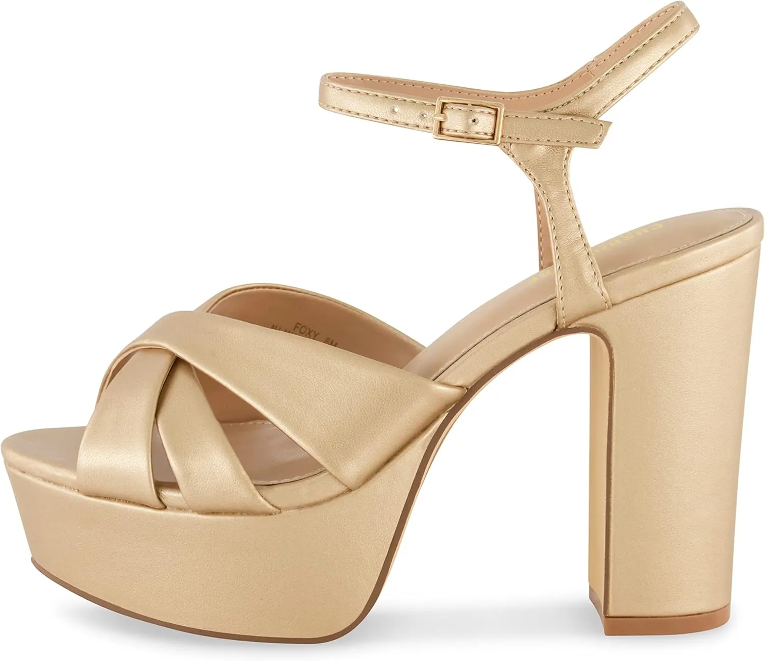 CUSHIONAIRE Women's Foxy platform dress sandal  Memory Foam and Wide Widths Available