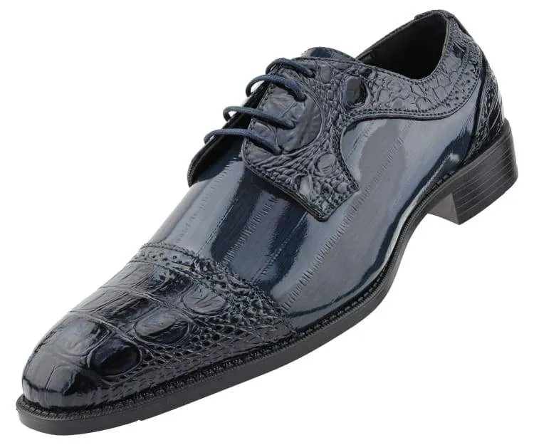 Dallas Navy Cap Toe Derby